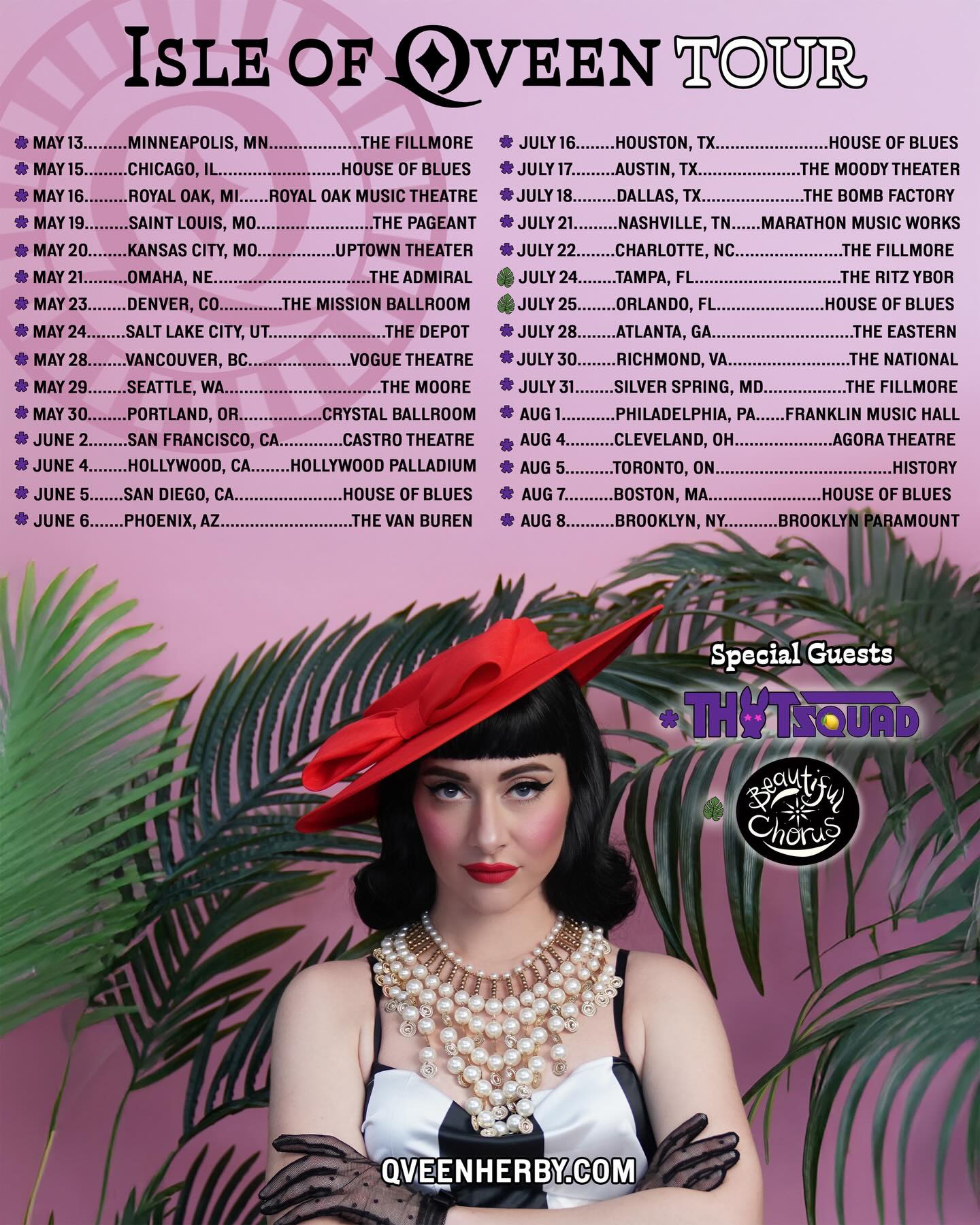 Qveen Herby ISLE OF QVEEN TOUR Poster 2026